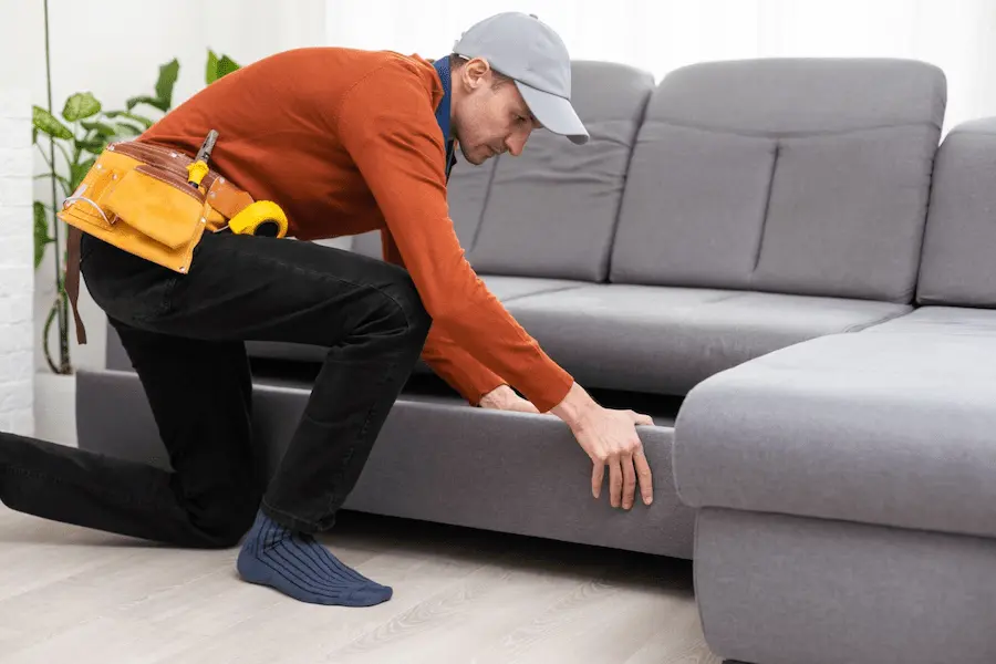 hire professional movers to move a sofa