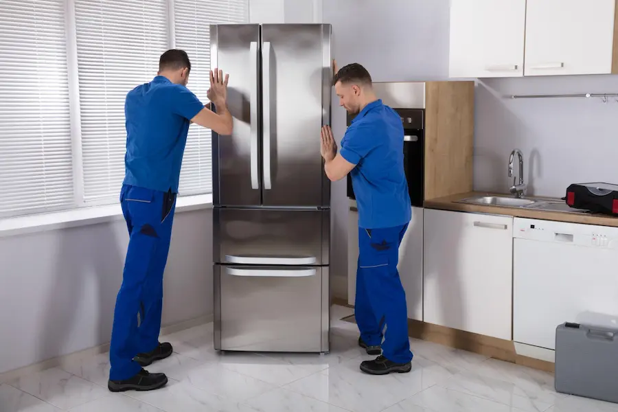Loading and Transporting the Fridge Freezer
